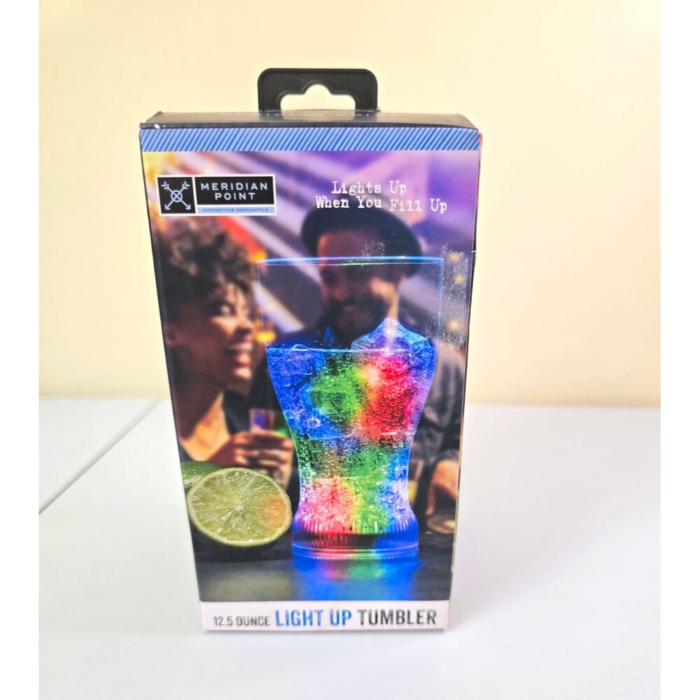 B20 Meridian Point LED Color Changing Clear Plastic Tumbler 12.5 oz Round